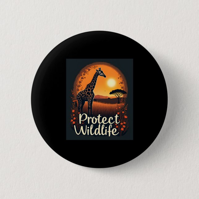 Giraffe der Spitzengruppe der Savanna Button (Vorderseite)
