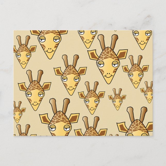 Giraffe Design. Postkarte (Vorderseite)