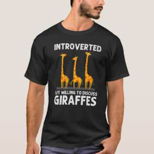 Giraffe Designs for Men Women Safari Wildlife Anim T-Shirt