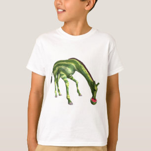 Giraffe, die Wassermelone isst T-Shirt