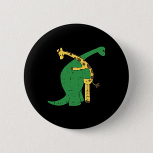 Giraffe Dinosaur Hug Liebe Dino Animals Safari Hal Button