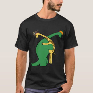 Giraffe Dinosaur Hug Liebe Dino Tiere Safari T-Shirt