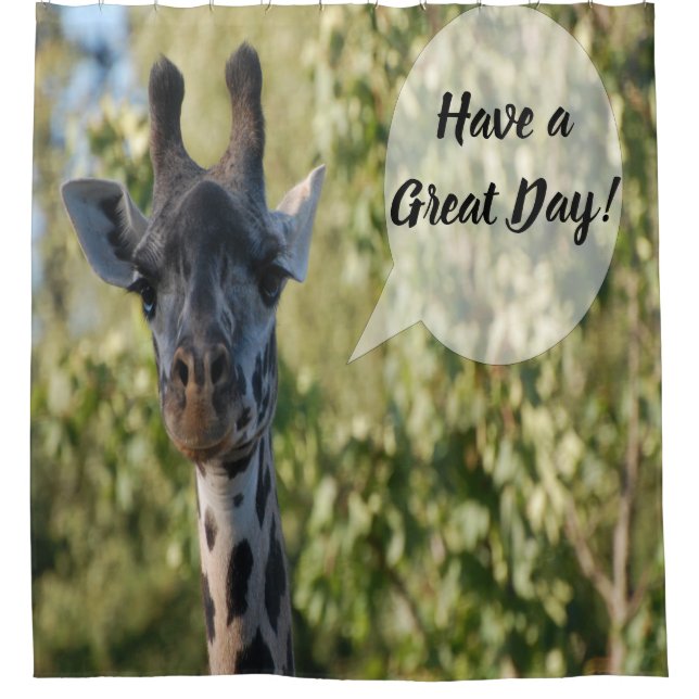 Giraffe Duschvorhang (Vorderseite)