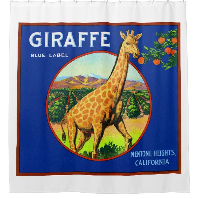 Giraffe Duschvorhang (Vorderseite)