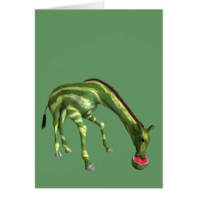 Giraffe Eating Watermelon (Vorne)