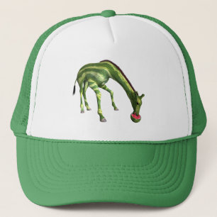 Giraffe Eating Watermelon Truckerkappe