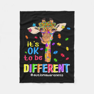 Giraffe Es ist ok, ein anderes Bewusstsein für Aut Fleecedecke