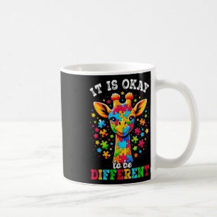 Giraffe Es ist okay, anders zu sein Autismus-Bewus Kaffeetasse