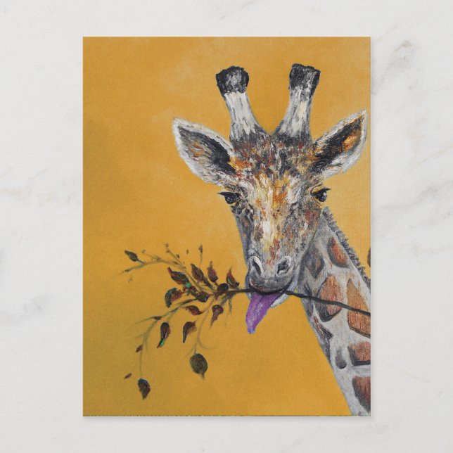 Giraffe Face Painting Postkarte (Vorderseite)
