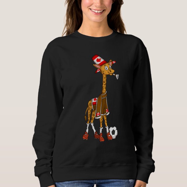 Giraffe fan Canada Sweatshirt (Vorderseite)