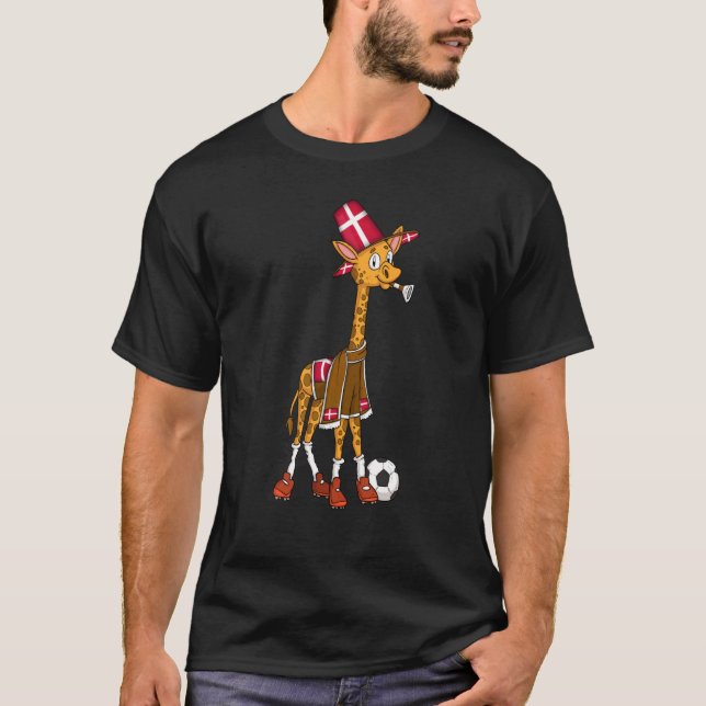 Giraffe Fan Denmark T-Shirt (Vorderseite)