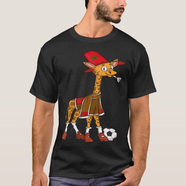 Giraffe Fan Marokko T-Shirt (Vorderseite)