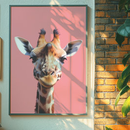 Giraffe | Farbdekor | Trendy Wall Art Poster