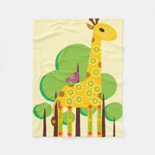 Giraffe Fleecedecke