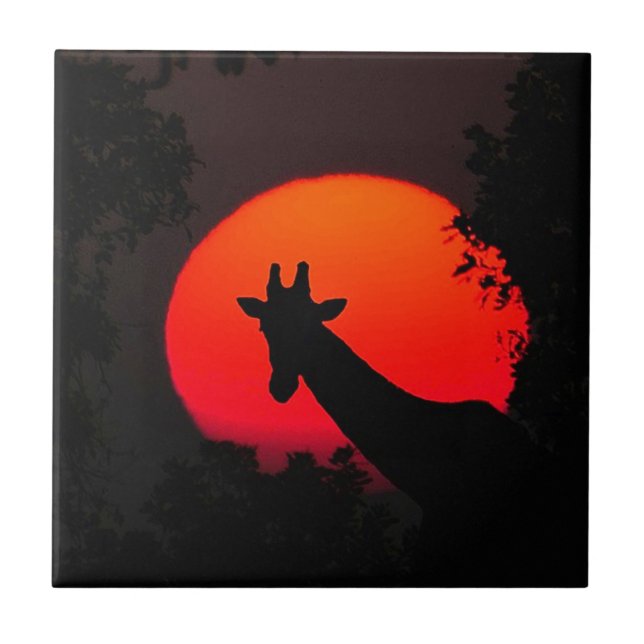 Giraffe Fliese (Vorderseite)