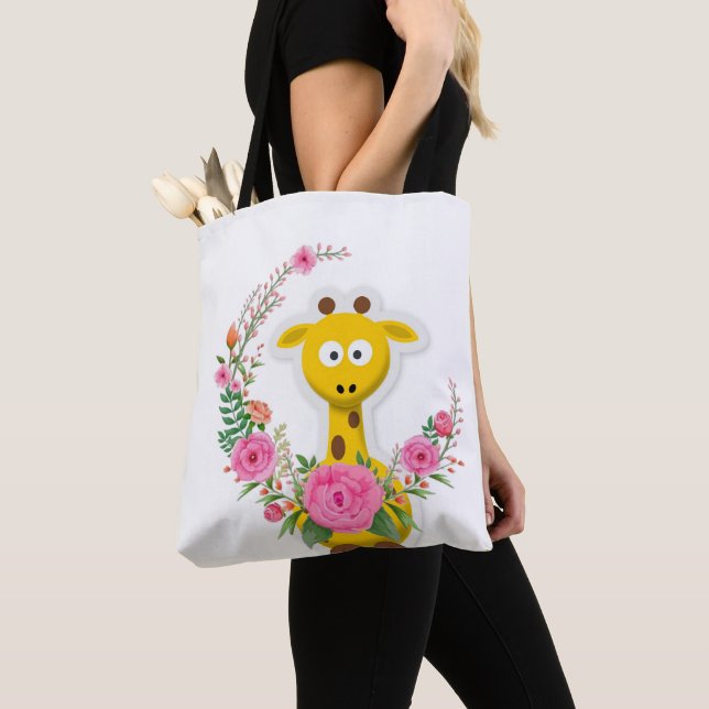 Giraffe floral Tote Bag (Von Nahem)