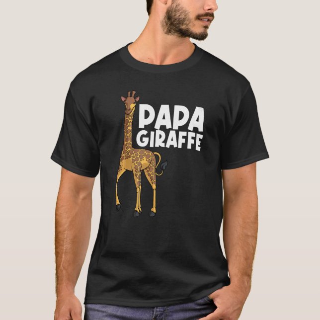 Giraffe For Dad Grandpa Men Giraffe Animal T-Shirt (Vorderseite)