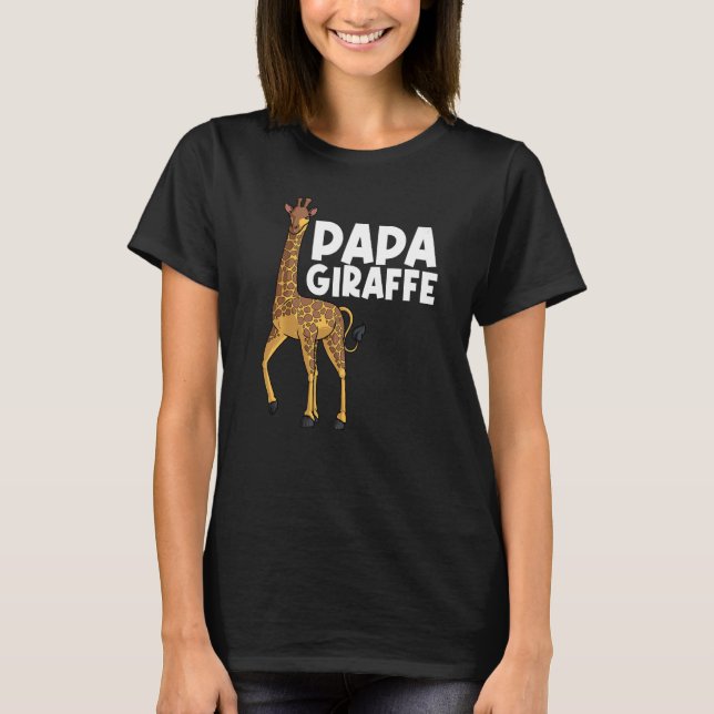 Giraffe For Dad Grandpa Men Giraffe Animal T-Shirt (Vorderseite)