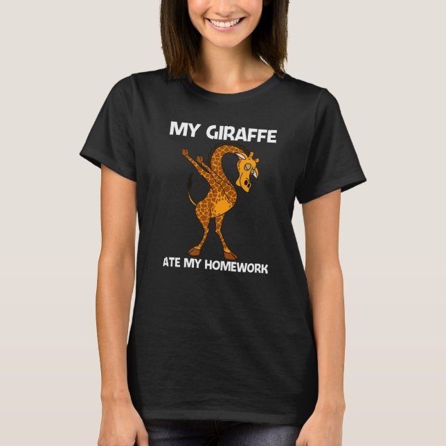 Giraffe For Kids Boys Safari Wild Zoo Animal T-Shirt (Vorderseite)