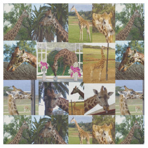 Giraffe-FotoCollage, Stoff