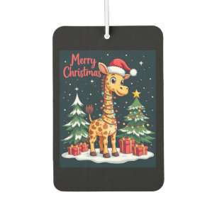 Giraffe Frohe Weihnachten Baum Beleuchtung Santa G Autolufterfrischer