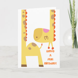 Giraffe Fun Karte