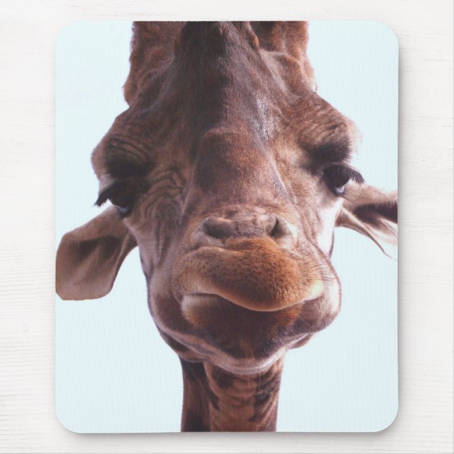 Giraffe Funny Face Mousepad (Vorne)