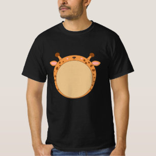 Giraffe Funny Zoo Animals Runde Giraffen T-Shirt