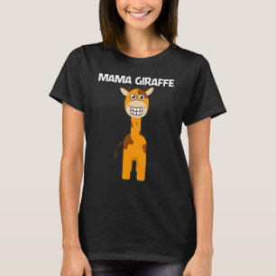 Giraffe für die Mama Safari Wildtier T-Shirt