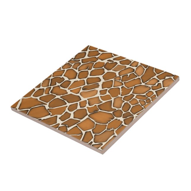 Giraffe Fur Gemustert Print Fliese (Seite)