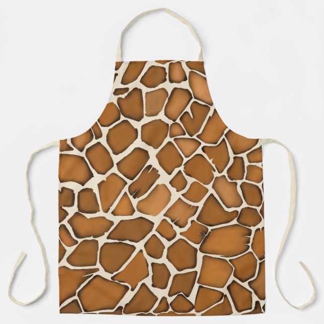 Giraffe Fur Gemustert Print Schürze (Vorderseite)