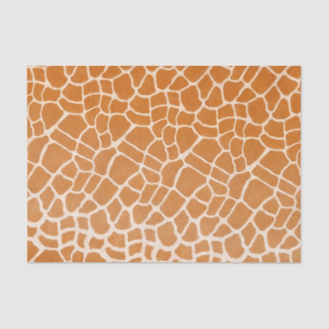 Giraffe Fur Gepunktete realistische Wildtierdrucke Seidenpapier (Vorderseite)