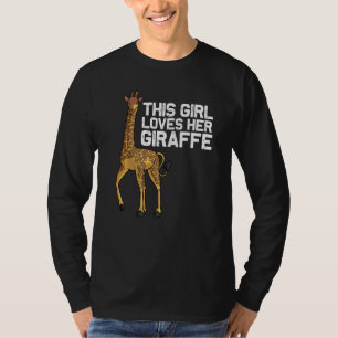 Giraffe für Mädchen Kinder Jugendliche Giraffe Tie T-Shirt