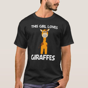 Giraffe für Mädchen Kinder Safari Wildtier 1 T-Shirt