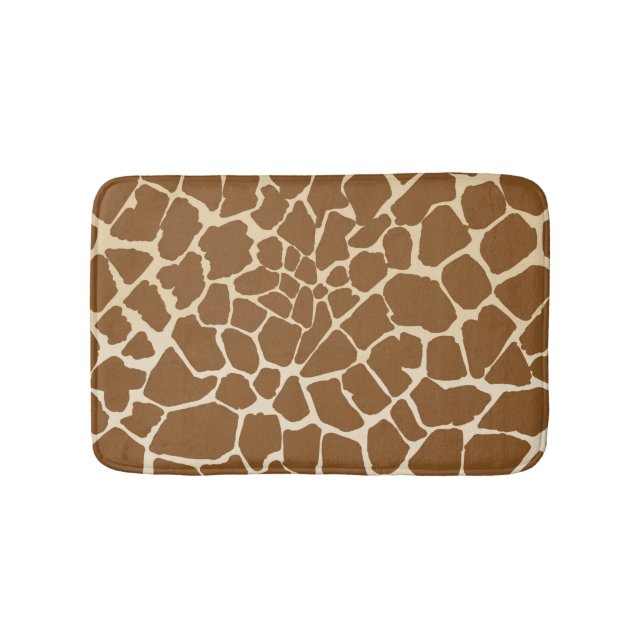 Giraffe Fur Muster Print Badematte (Vorderseite)