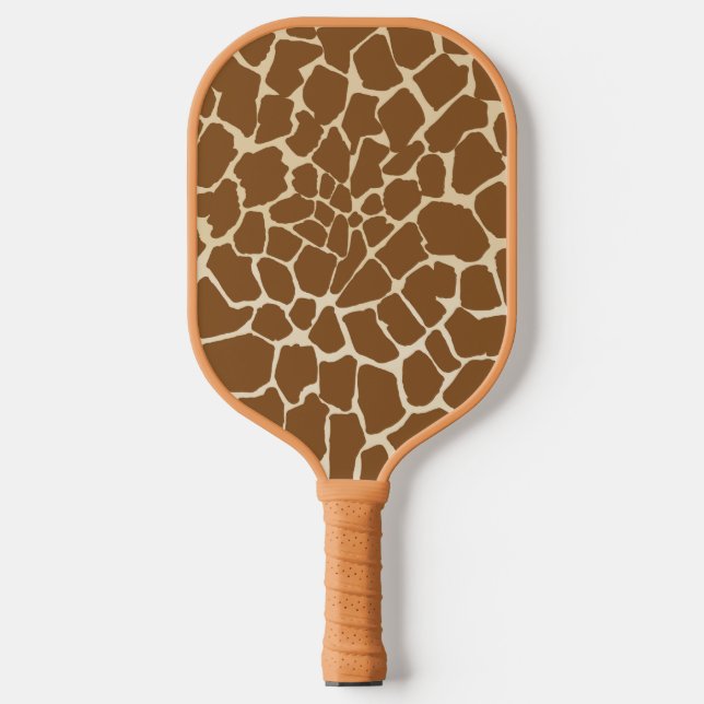 Giraffe Fur Muster Print Pickleball Schläger (Vorderseite)