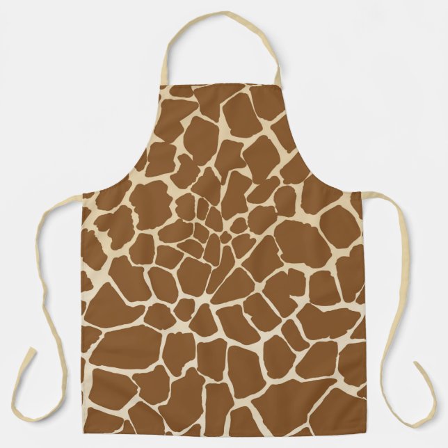 Giraffe Fur Muster Print Schürze (Vorderseite)