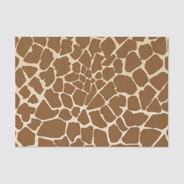Giraffe Fur Muster Print Seidenpapier (Vorderseite)