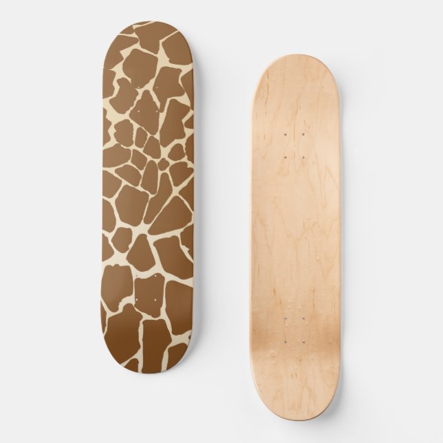 Giraffe Fur Muster Print Skateboard (Vorderseite)