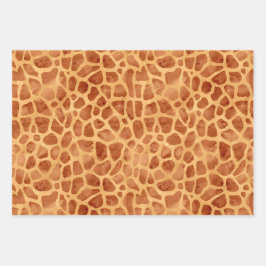 Giraffe für Wasserfarben Print Geschenkpapier Set