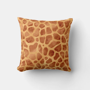 Giraffe für Wasserfarben Print Kissen