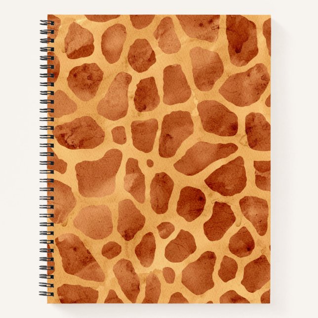 Giraffe für Wasserfarben Print Notizbuch (Vorderseite)
