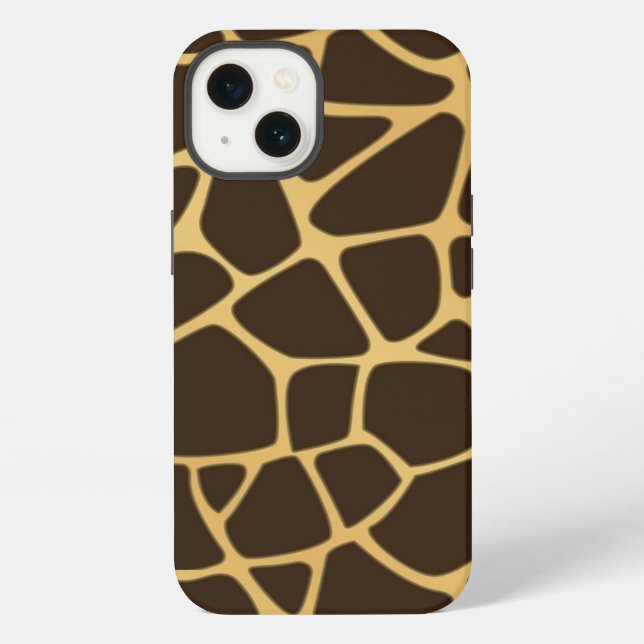 Giraffe gefleckter Hintergrund iPhone Hülle (Rückseite)