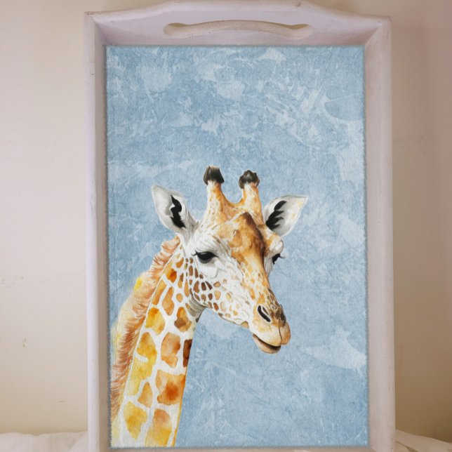Giraffe gegen eine Entkopplung aus blauem Himmel Seidenpapier (Von Creator hochgeladen)