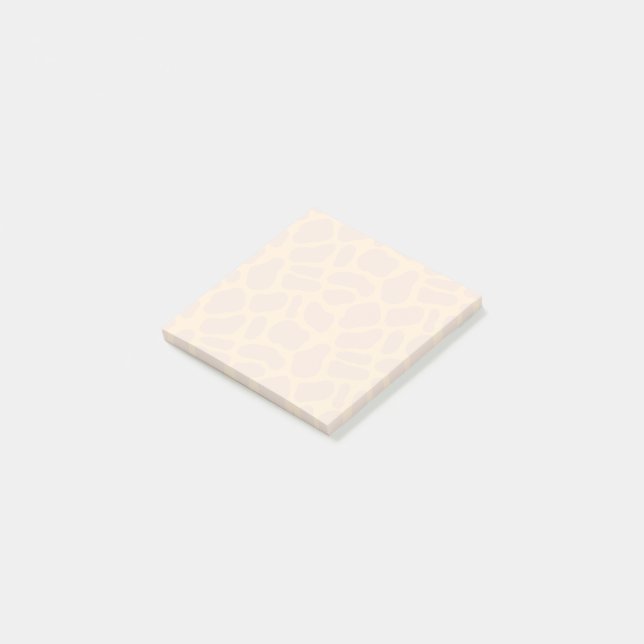 Giraffe Gelbe Gradient Wasserfarbe Minimal Post-it Klebezettel (angewinkelt)