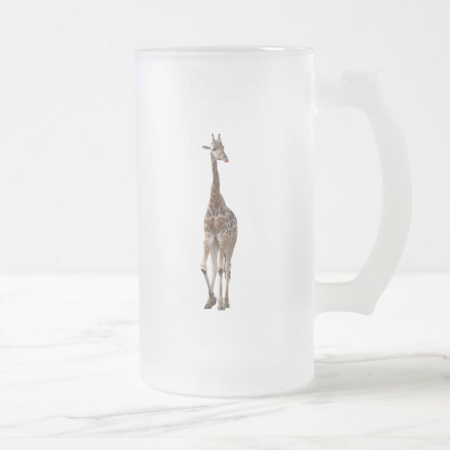Giraffe genannte Spitze-Spitzen-Tasse.! Mattglas Bierglas (Rechts)