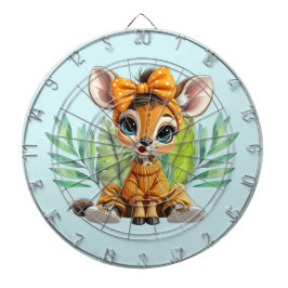 Giraffe gepunktete Fliege  Dartscheibe