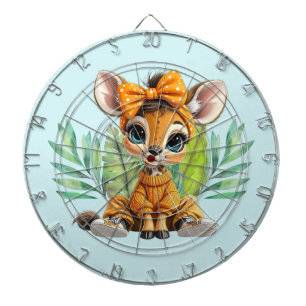 Giraffe gepunktete Fliege Dartscheibe