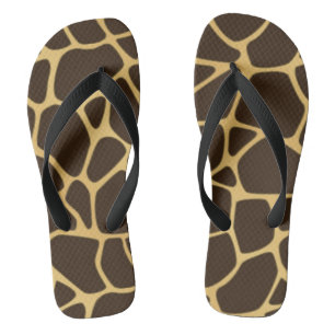 Giraffe Gepunkteter Hintergrund Flip Flops