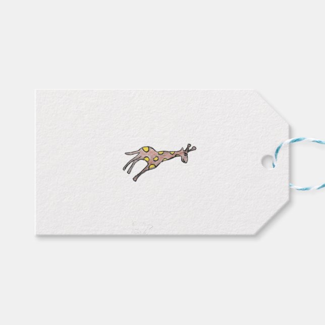 Giraffe Geschenkanhänger (Vorderseite (Horizontal))